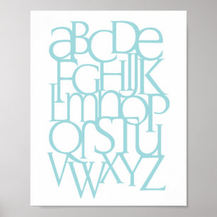 Alphabet Print Poster
