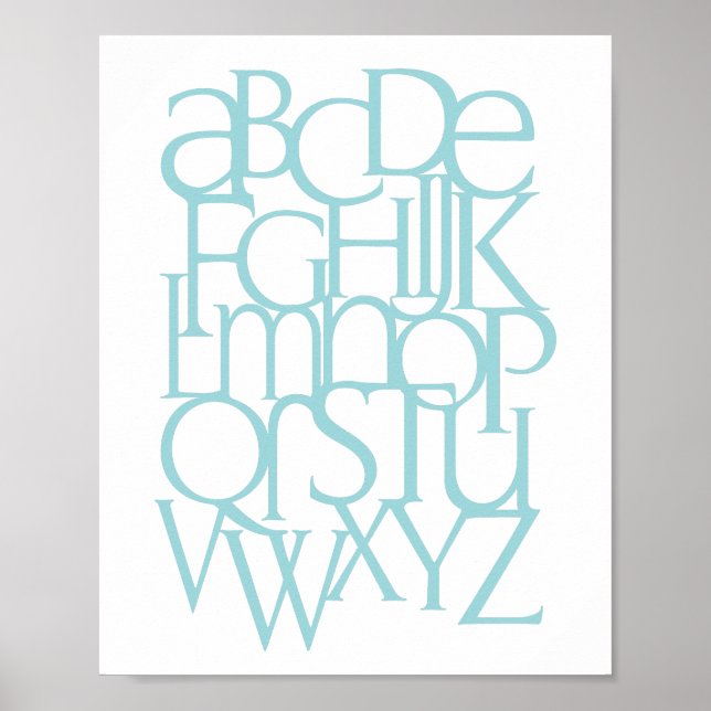 Alphabet Print Poster (Vorne)