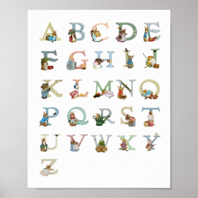 Alphabet Print Poster (Vorne)