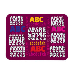 Alphabet Regenbogen-Wein-Kühlschrank Magnet