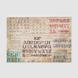 Alphabet Seidenpapier