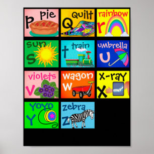 Alphabet Seite 2 Poster