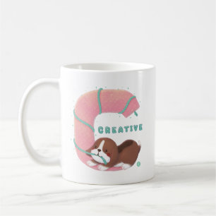 Alphabet Series: "C" - Illustration zum kreativen  Kaffeetasse