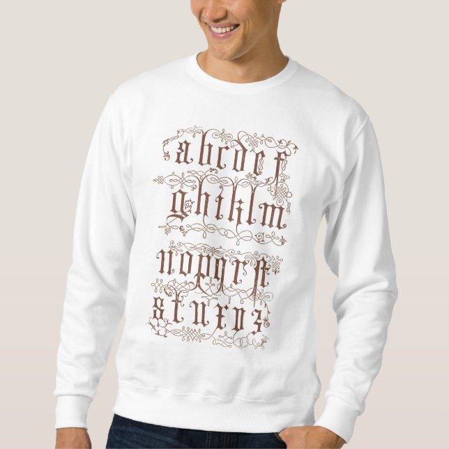 Alphabet-Shirt Sweatshirt (Vorderseite)