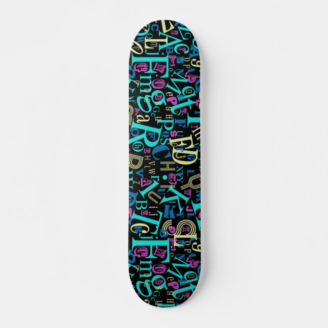 Alphabet Skateboard (Vorne)