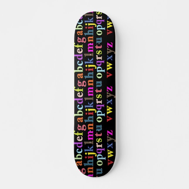 Alphabet Skateboard (Vorne)
