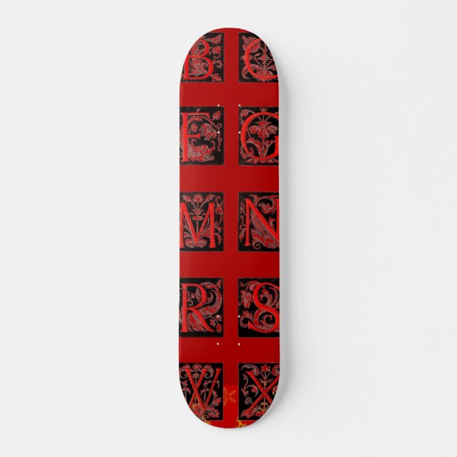 Alphabet Skateboard aus dem 16. Jahrhundert (Vorne)