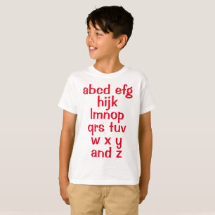 Alphabet Song Boys T - Shirt