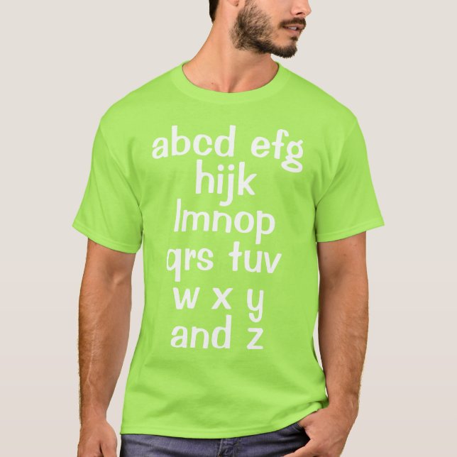 Alphabet Song Men's T - Shirt (Vorderseite)