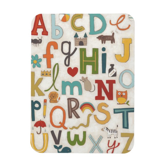 Alphabet Soup Magnet (Vertikal)