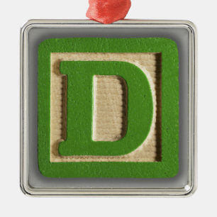 Alphabet-Spielzeug-Block D Ornament Aus Metall