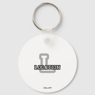 Alphabet-Stadt Schlüsselanhänger