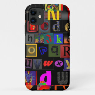 Alphabet-Suppe, Mosaikbriefe-Design, lustige Farbt title_seo2