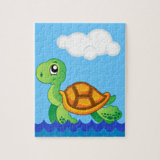 Alphabet T Pour Puzzle Tortue Avec Boîte Cadeau