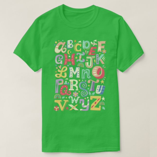 Alphabet T-Shirt (Design vorne)