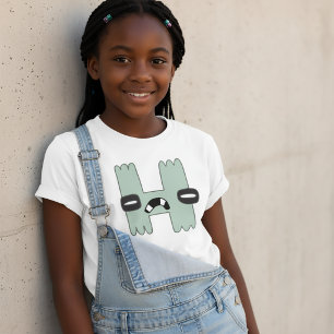 Alphabet T - Shirt Letter H