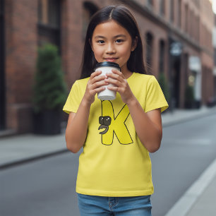 Alphabet T - Shirt Letter K