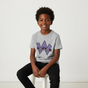 Alphabet T - Shirt Letter W