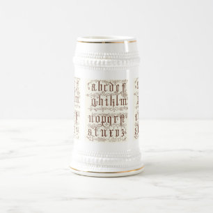 Alphabet-Tasse Bierglas