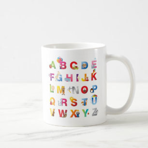 Alphabet-Tasse Kaffeetasse