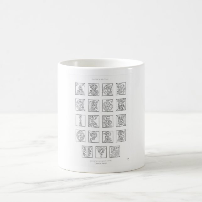 Alphabet-Tasse Kaffeetasse (Mittel)