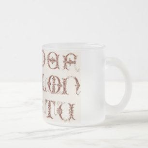 Alphabet-Tasse Mattglastasse