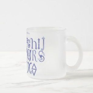 Alphabet-Tasse Mattglastasse