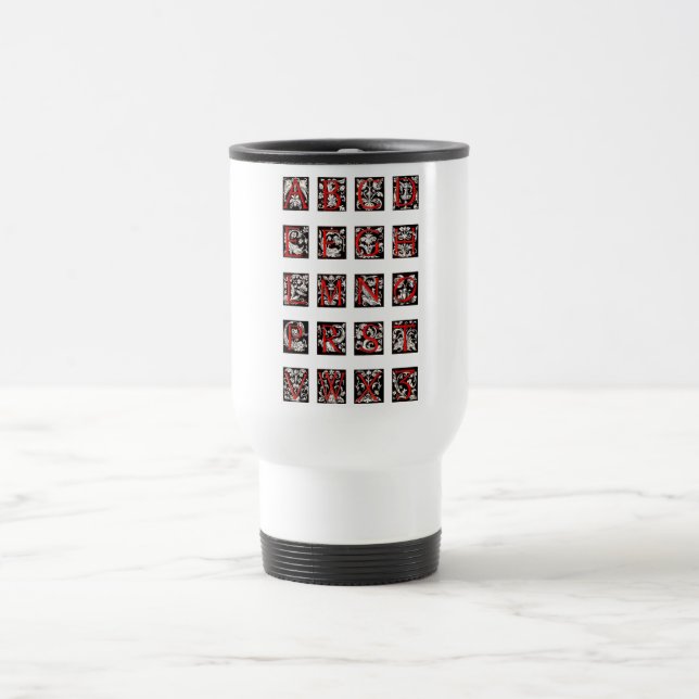 Alphabet-Tasse Reisebecher (Mittel)
