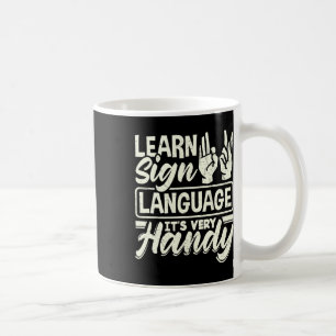 Alphabet Teacher American Sing Language - seine se Kaffeetasse