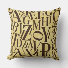 Alphabet Thow Kissen
