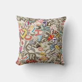 Alphabet Throw Kissen