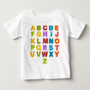 Alphabet Tier Buchstaben Zoo Kinder Kinderzimmer  Baby T-shirt