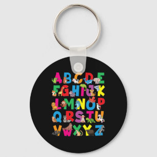 Alphabet Tiere Abc Zoo Kinder Jungen Mädchen Lehre Schlüsselanhänger