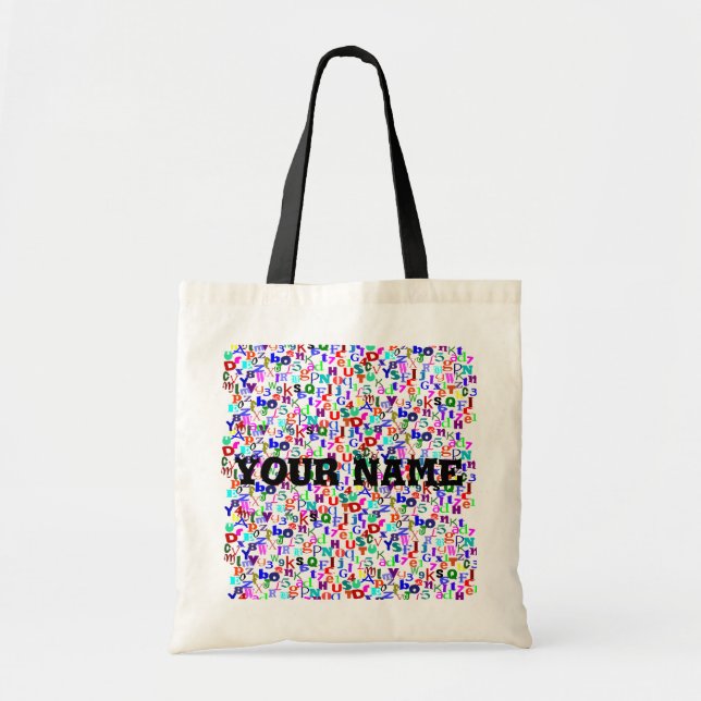 Alphabet- und Numbers-Bag Tragetasche (Vorne)