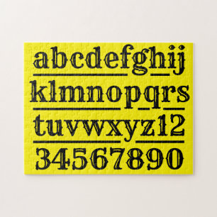 Alphabet- und numerische Entwürfe