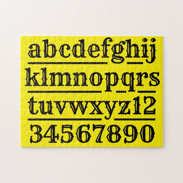 Alphabet- und numerische Entwürfe (Horizontal)