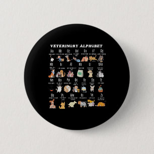 Alphabet Vet Nurse Student Sch Button