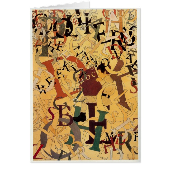 Alphabet vintage Maxfield Parrish (Devant)