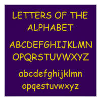Alphabet von Janz Lila ABCs