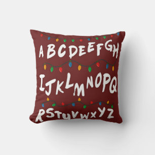 Alphabet Weihnachtslichter Wandkissen Dekorativ Kissen