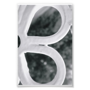 Alphabetbuchstabe Fotografie B4 Schwarzweiss-4x6