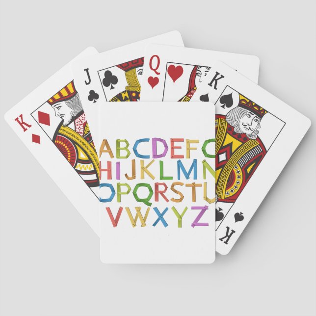 Alphabete Spielkarten (Rückseite)