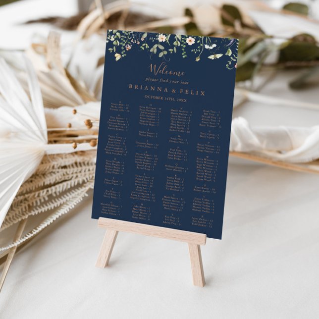 Alphabetische Seekarte der Fall Garden Wildblume Poster (Von Creator hochgeladen)