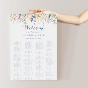 Alphabetische Übersicht über die mehrfarbige Wildb Poster