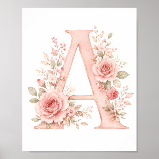 Alphabetischer Druck, Standard-Halbglanz Poster