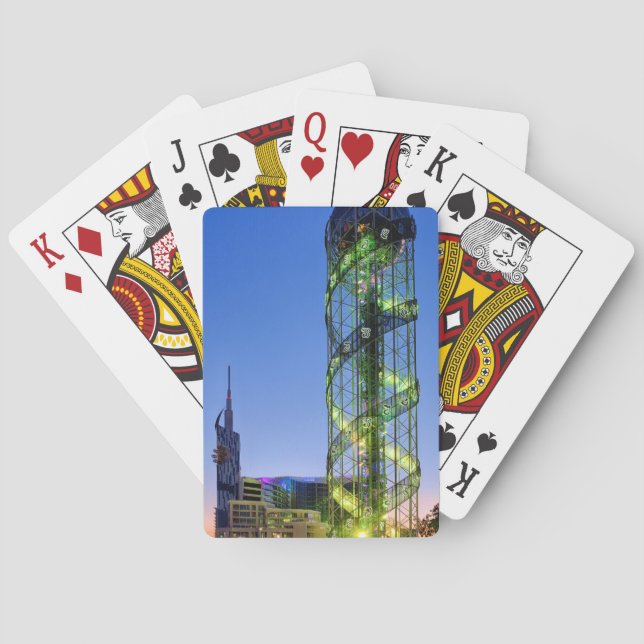 Alphabetischer Turm Spielkarten (Rückseite)