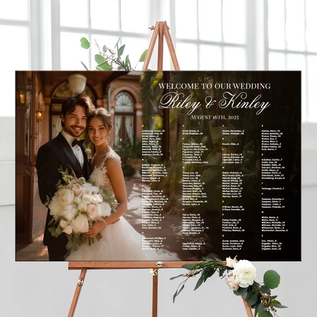 Alphabetisches Hochzeitstich-Foto Poster (Von Creator hochgeladen)