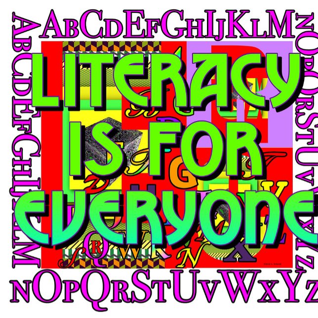 Alphabetisierung ist für alle poster (Advocate for literacy.  Post in classroom)