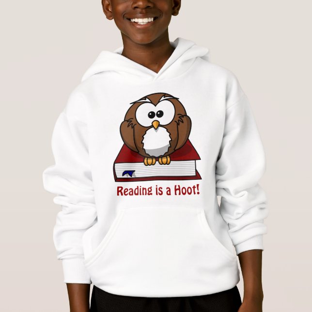 Alphabetisierung: Lesen ist ein Hoot Hoodie (Vorderseite)