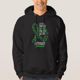 Alphabetisierungsmonat Butterflies Grüne Schleife Hoodie